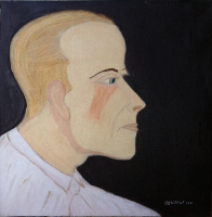 Profil du peintre - 40x40