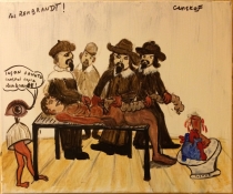 Leçon d'Anatomie, Pas Rembrandt mais Genskof - 46x38