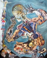 Sqatting Man - 100x72