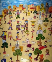 Les Gens Dans La Ville - 72x60