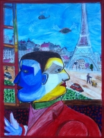 Vue su la tour eiffel - 30x40