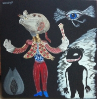 Le chef d'orchestre - 40x40