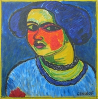 Portrait de femme - 40x40
